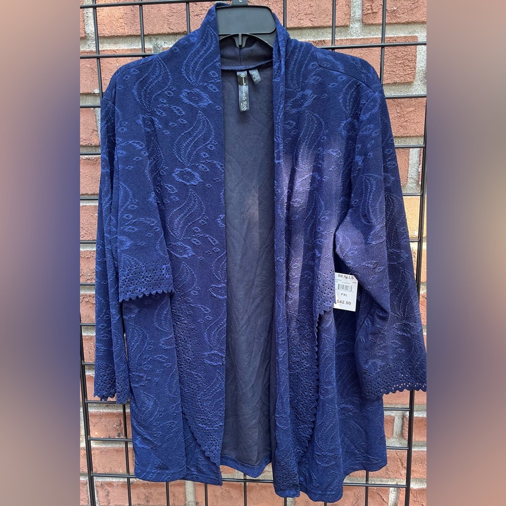 Allie & Rob Navy Cardigan NWT PXL